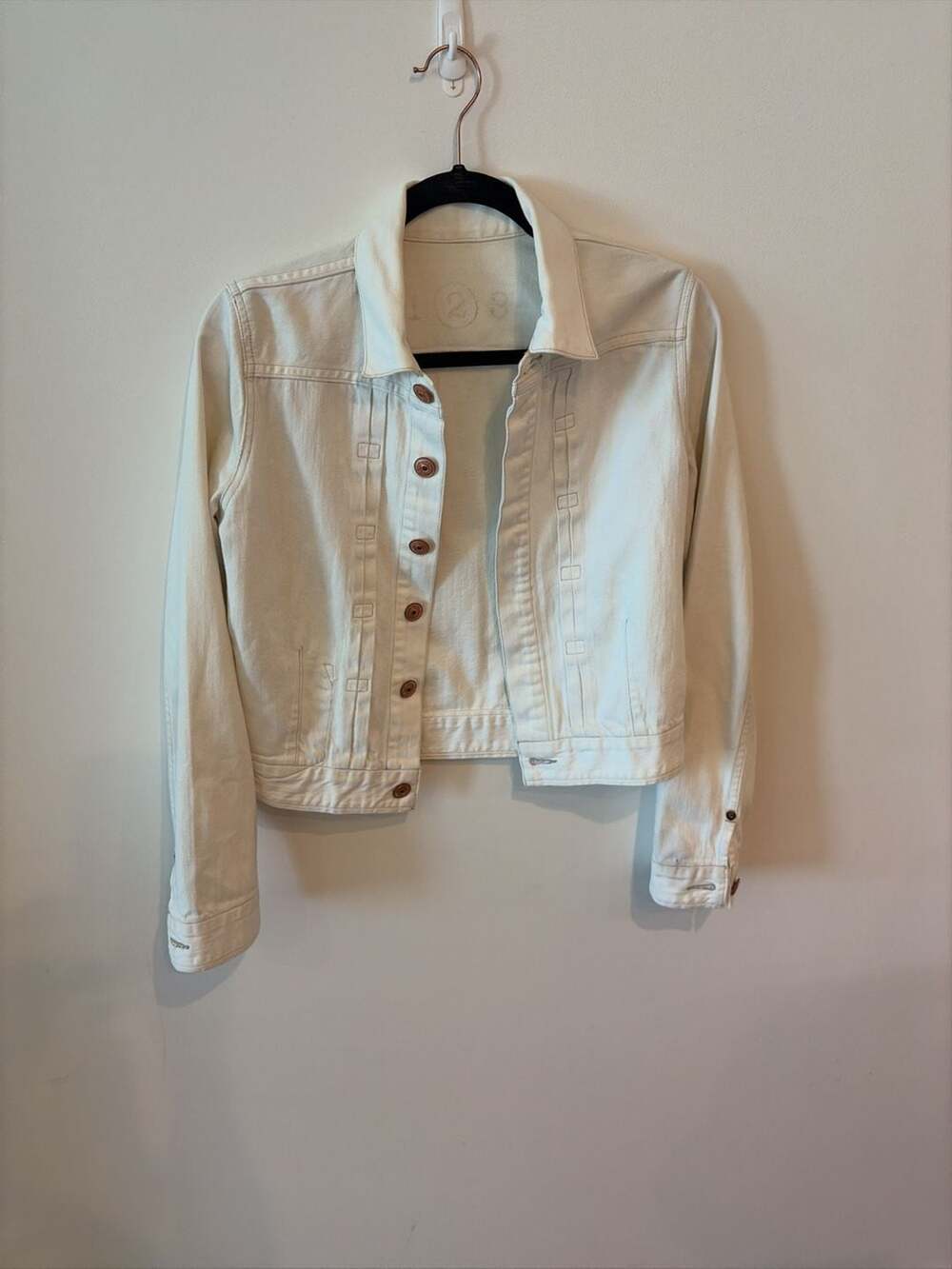 Earnest Sewn Hampton Off-White Denim Jean Jacket
